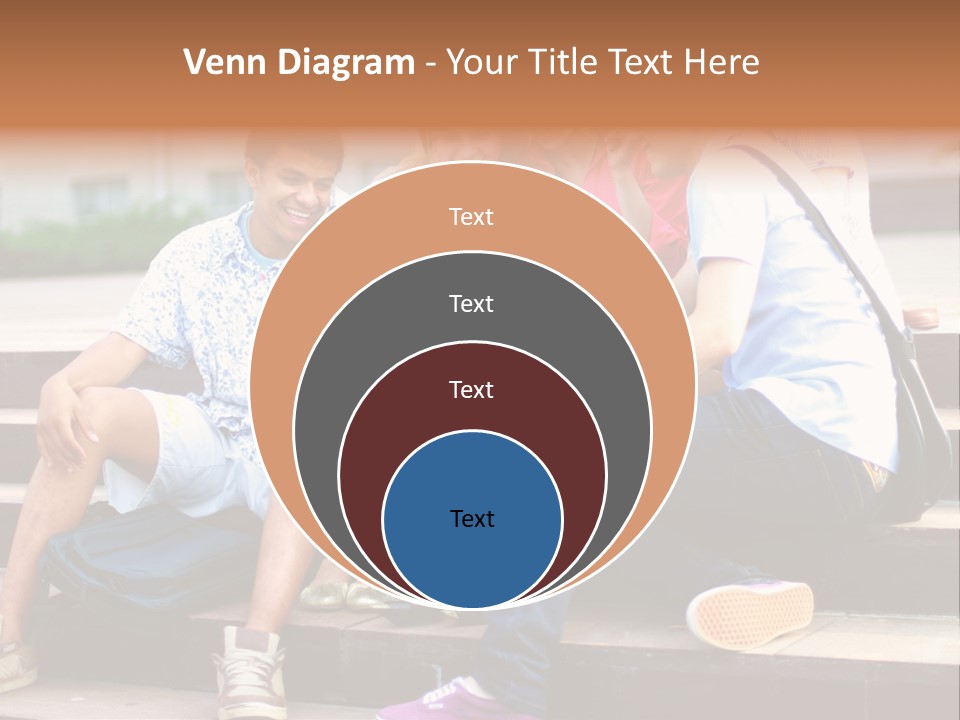 Woman Colour Rucksack PowerPoint Template