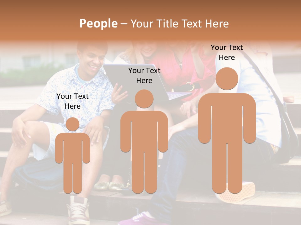 Woman Colour Rucksack PowerPoint Template