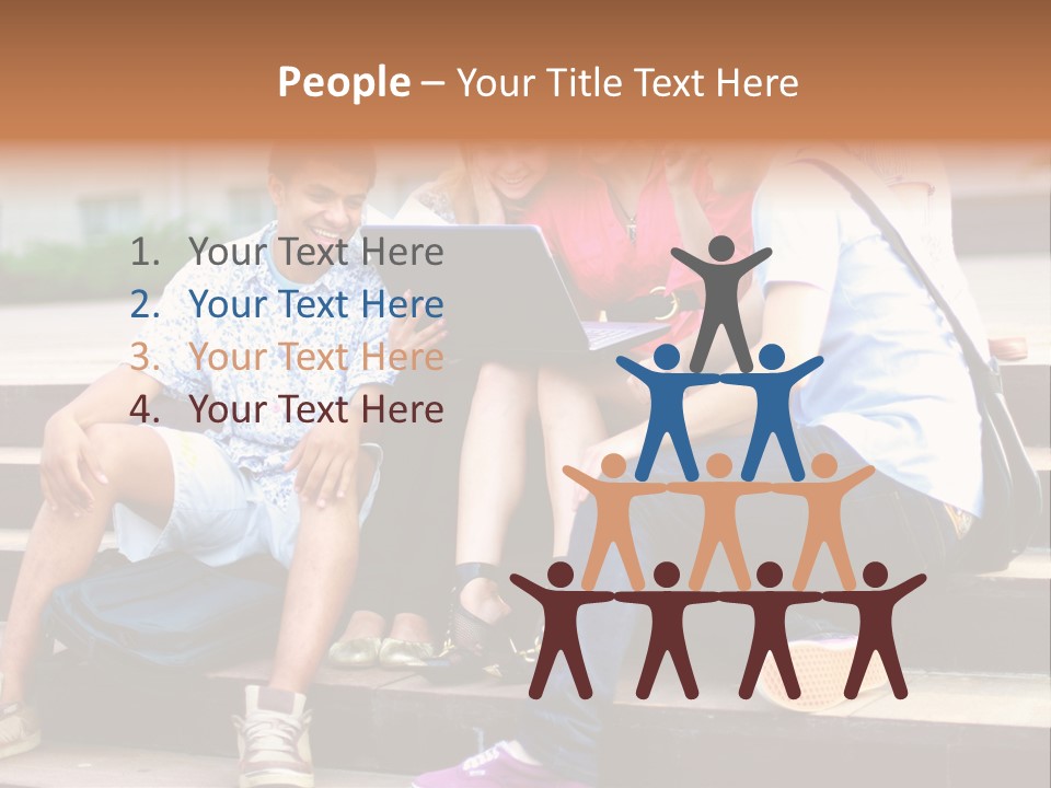 Woman Colour Rucksack PowerPoint Template