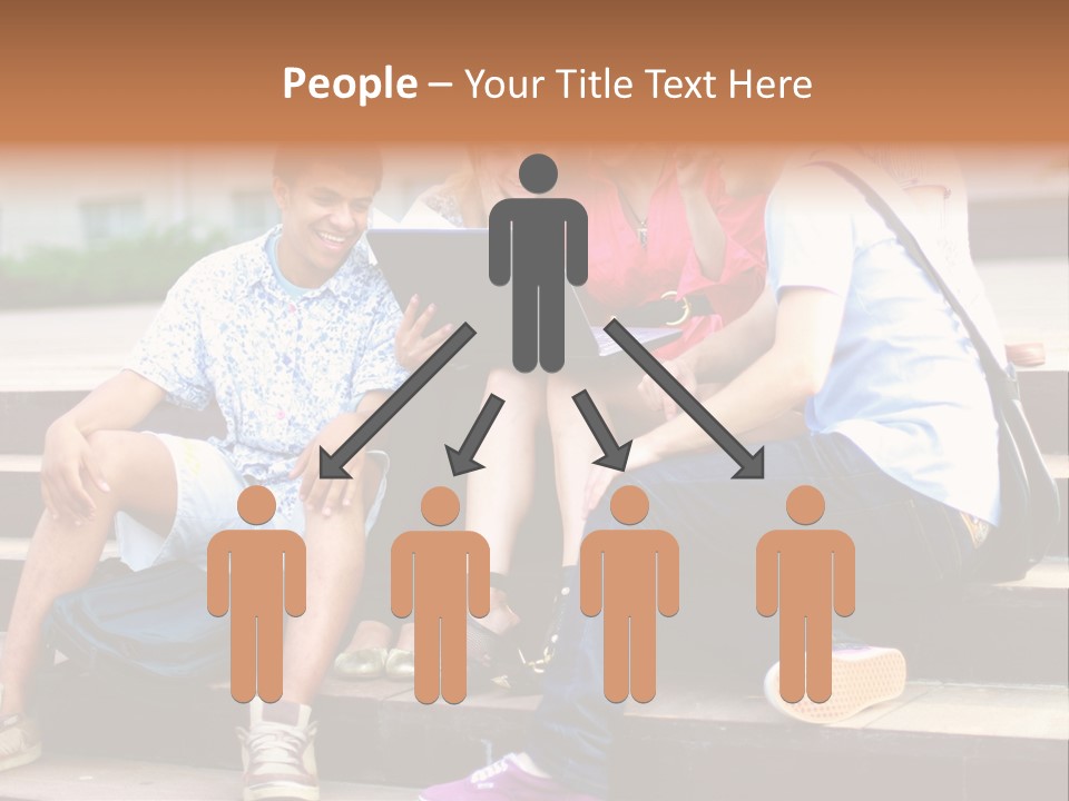 Woman Colour Rucksack PowerPoint Template