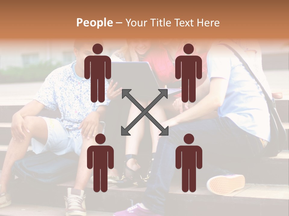 Woman Colour Rucksack PowerPoint Template