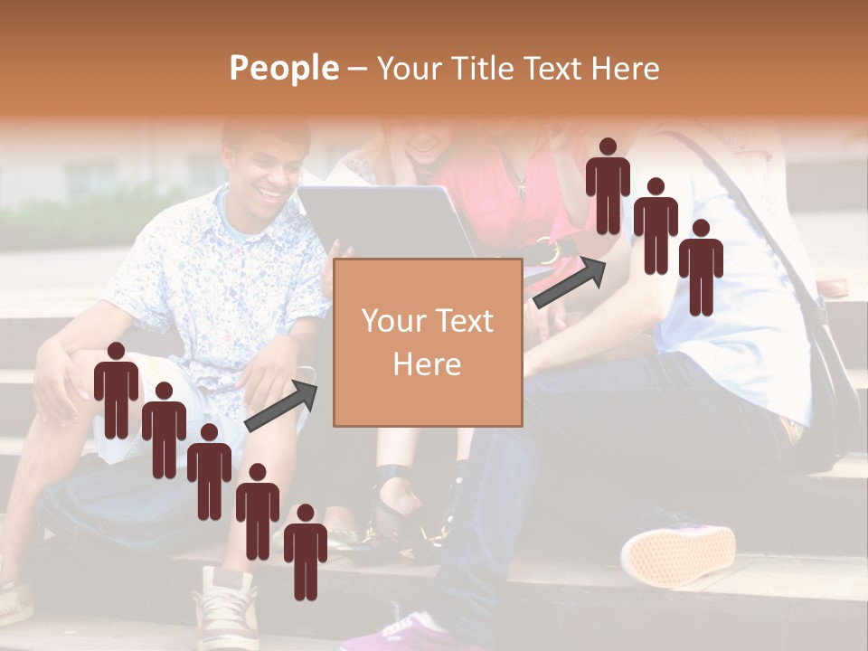 Woman Colour Rucksack PowerPoint Template