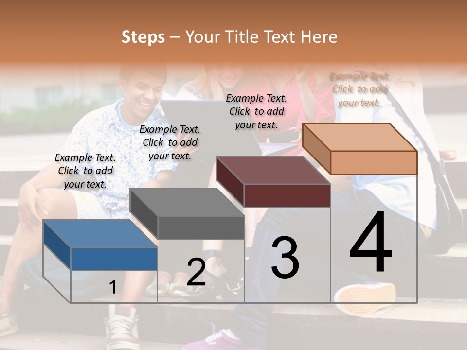 Woman Colour Rucksack PowerPoint Template