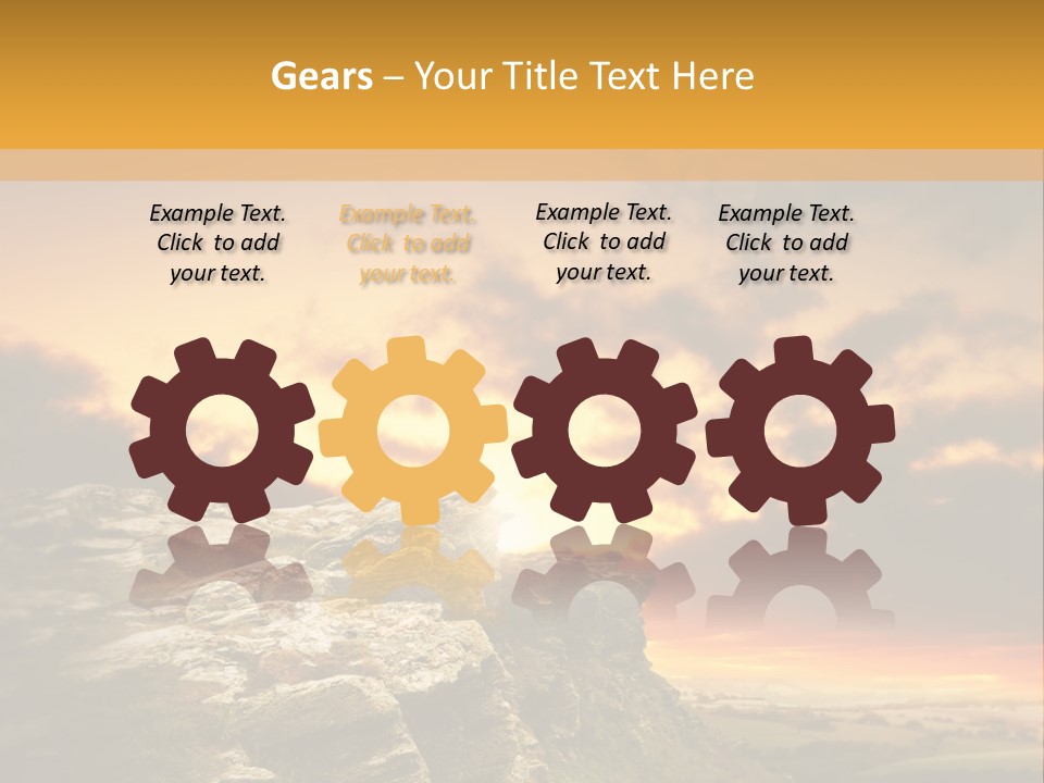 Idyllic Landscape Majestic PowerPoint Template