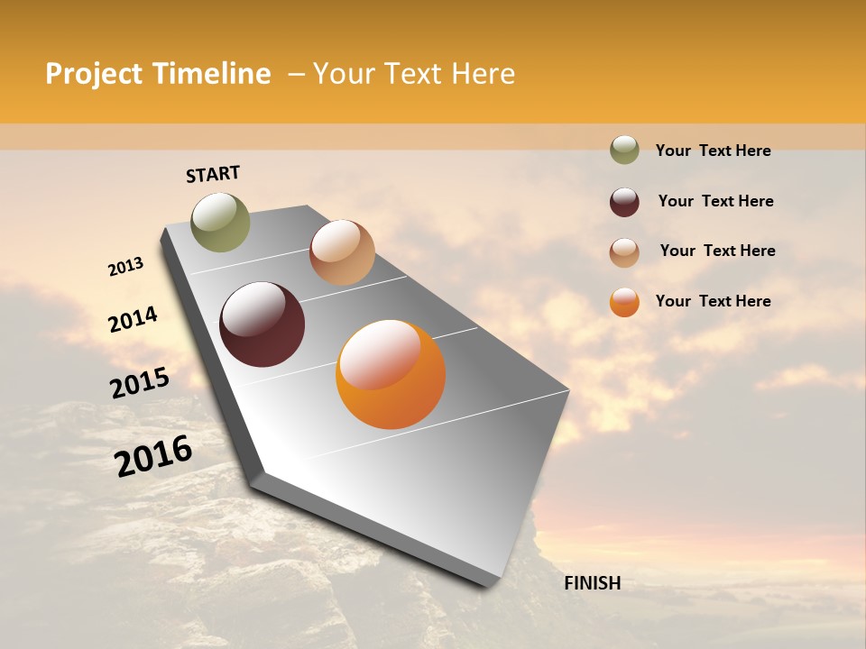 Idyllic Landscape Majestic PowerPoint Template