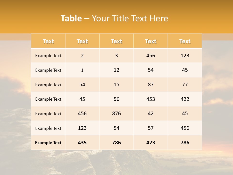 Idyllic Landscape Majestic PowerPoint Template