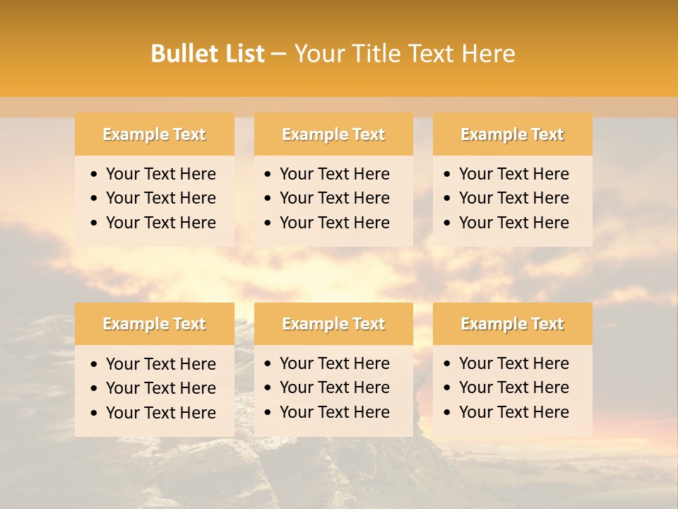 Idyllic Landscape Majestic PowerPoint Template