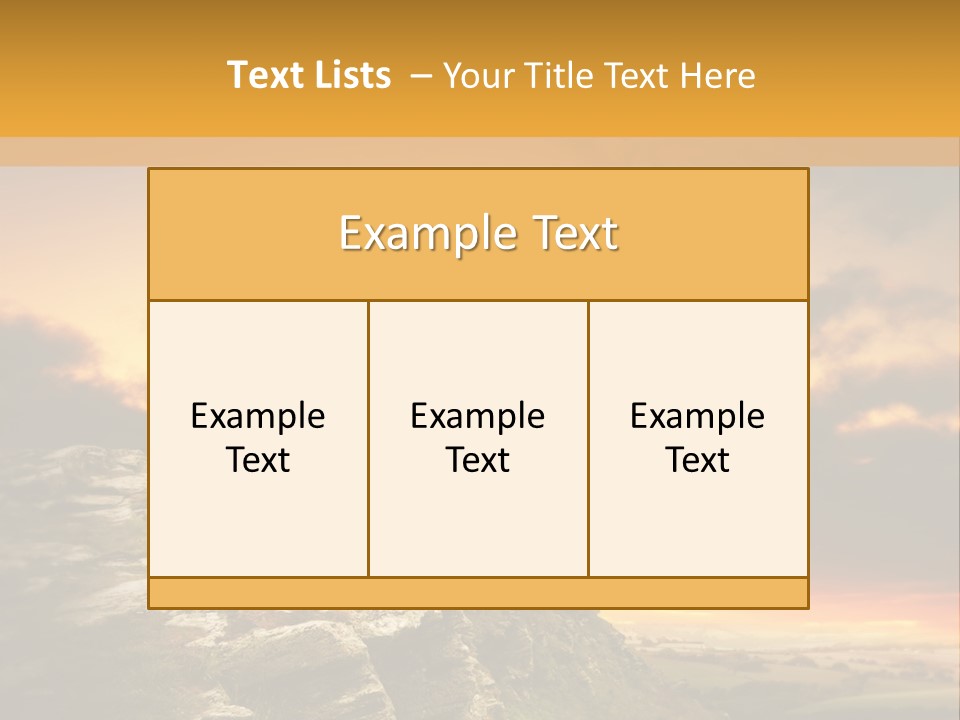 Idyllic Landscape Majestic PowerPoint Template