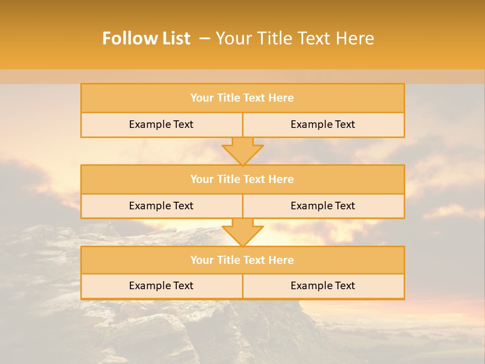 Idyllic Landscape Majestic PowerPoint Template