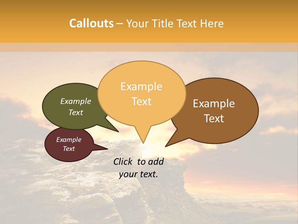 Idyllic Landscape Majestic PowerPoint Template