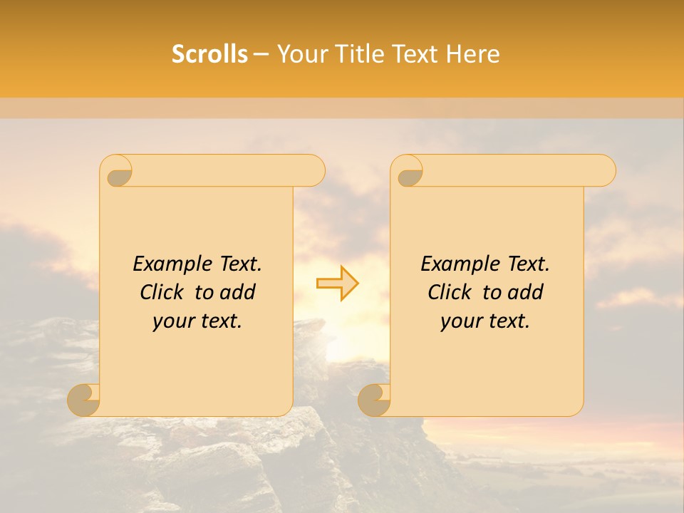Idyllic Landscape Majestic PowerPoint Template