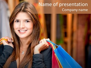 Mall Retail Happy PowerPoint Template