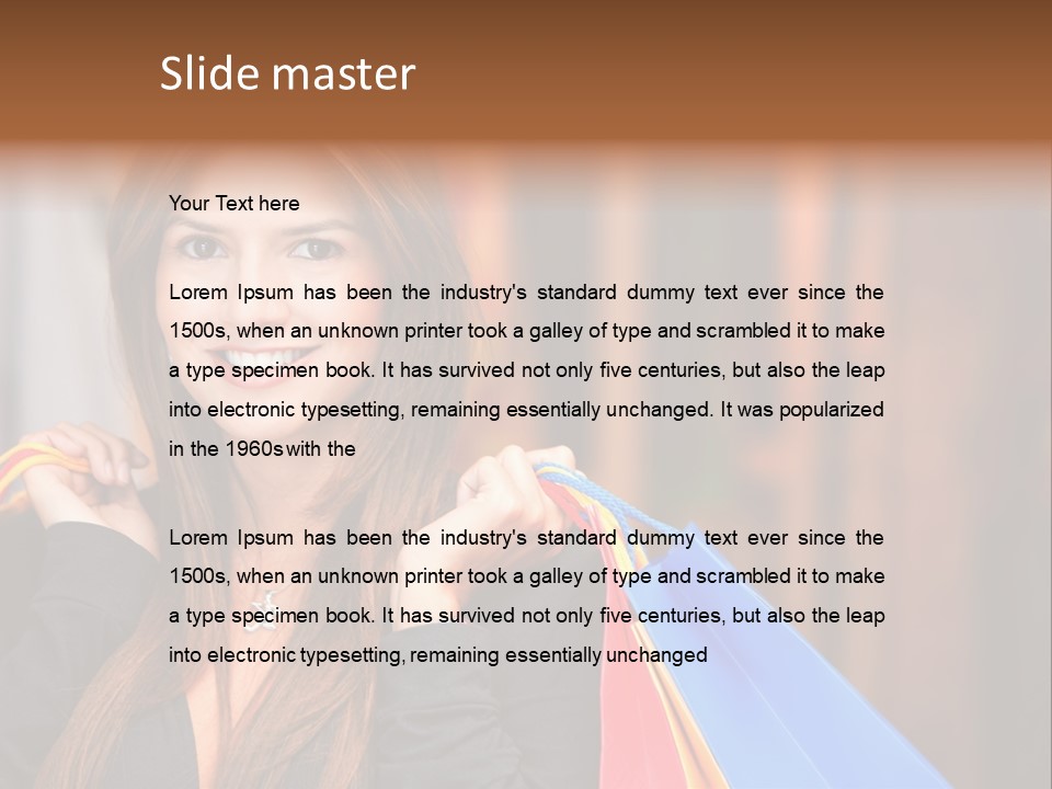 Mall Retail Happy PowerPoint Template