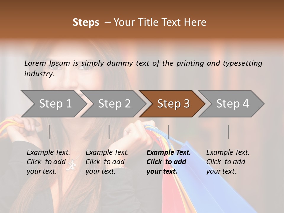 Mall Retail Happy PowerPoint Template