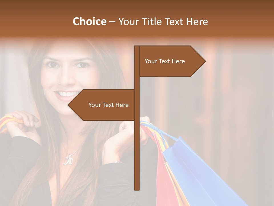 Mall Retail Happy PowerPoint Template