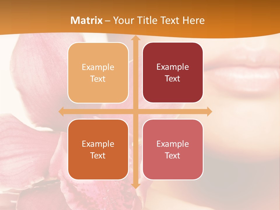 Aroma Pink Model PowerPoint Template