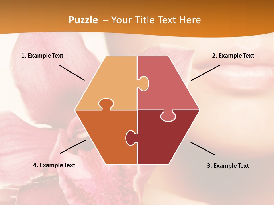 Aroma Pink Model PowerPoint Template