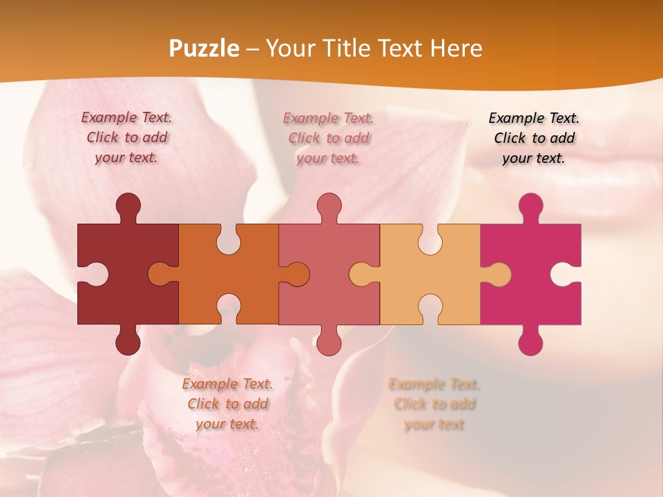 Aroma Pink Model PowerPoint Template