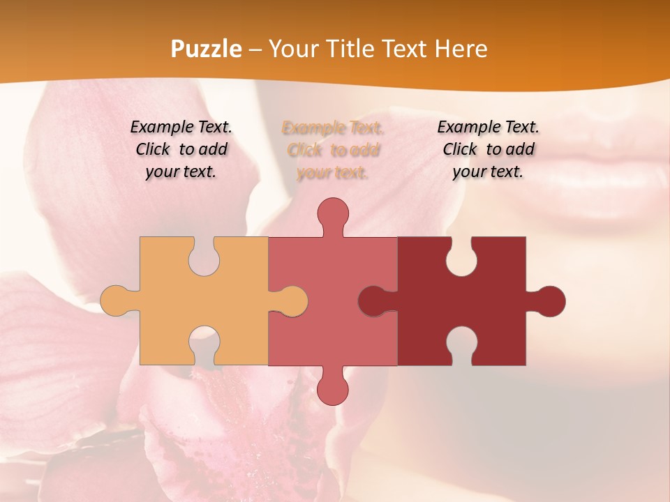 Aroma Pink Model PowerPoint Template