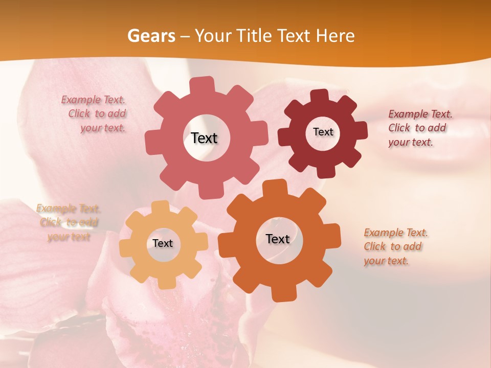 Aroma Pink Model PowerPoint Template