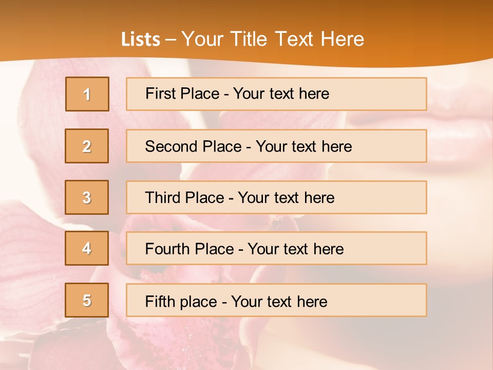 Aroma Pink Model PowerPoint Template
