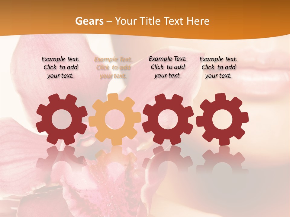 Aroma Pink Model PowerPoint Template