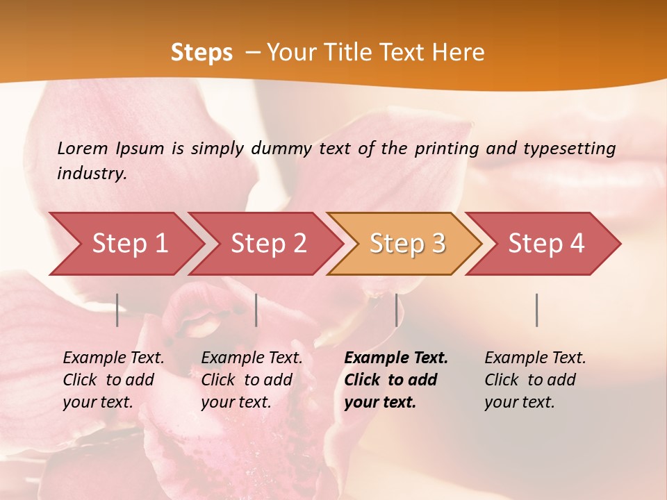 Aroma Pink Model PowerPoint Template