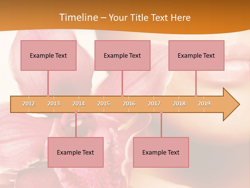 Aroma Pink Model PowerPoint Template