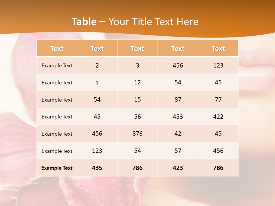 Aroma Pink Model PowerPoint Template