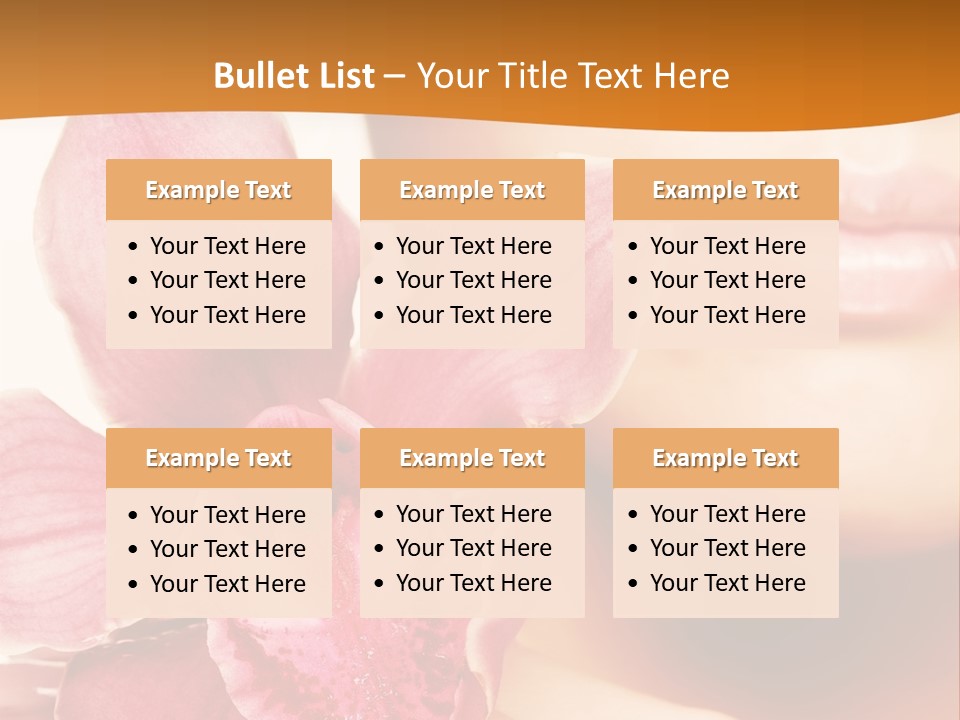 Aroma Pink Model PowerPoint Template