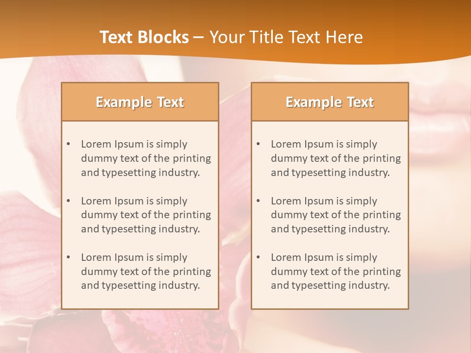 Aroma Pink Model PowerPoint Template