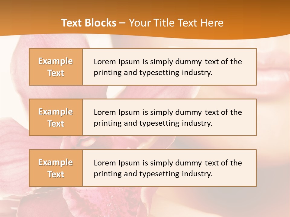 Aroma Pink Model PowerPoint Template