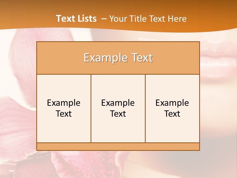 Aroma Pink Model PowerPoint Template