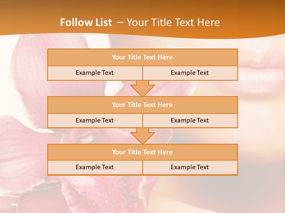 Aroma Pink Model PowerPoint Template