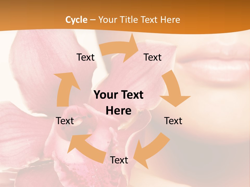 Aroma Pink Model PowerPoint Template