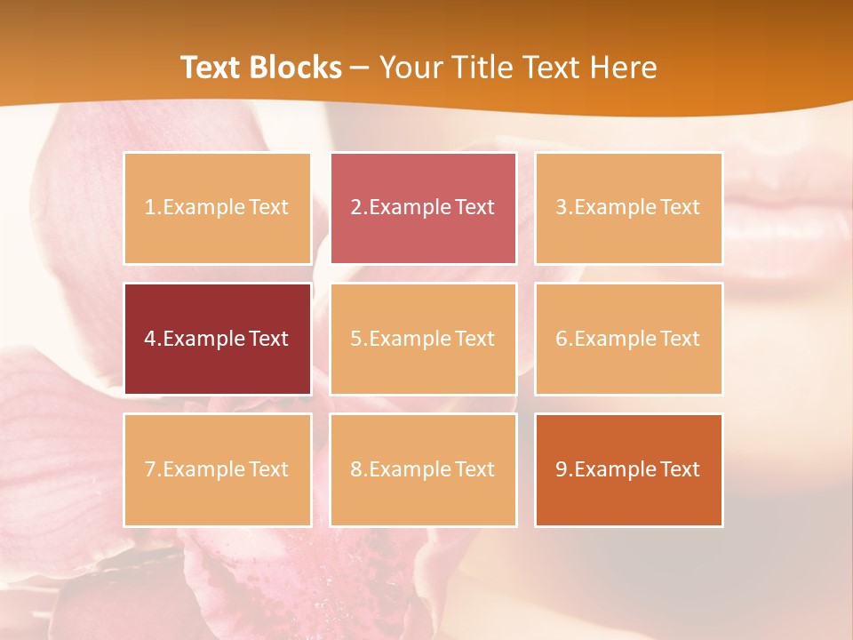 Aroma Pink Model PowerPoint Template