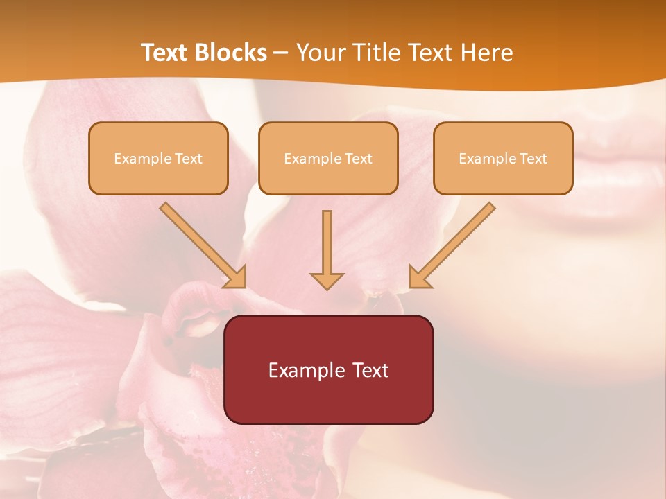 Aroma Pink Model PowerPoint Template