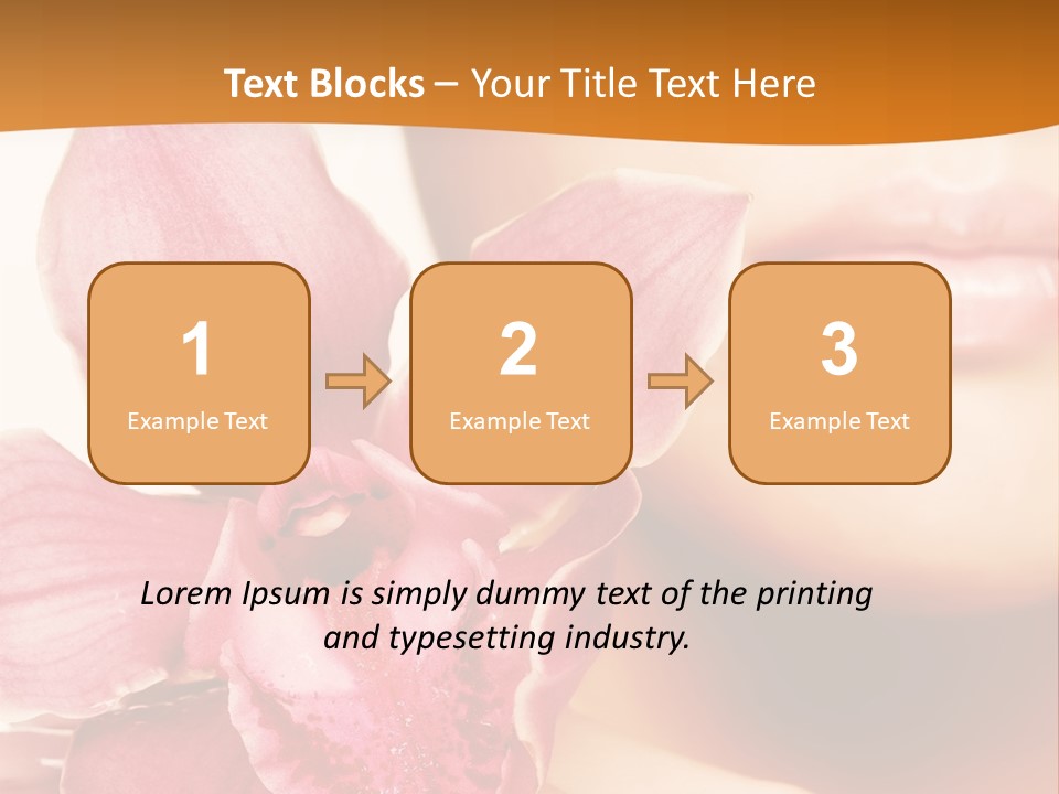 Aroma Pink Model PowerPoint Template