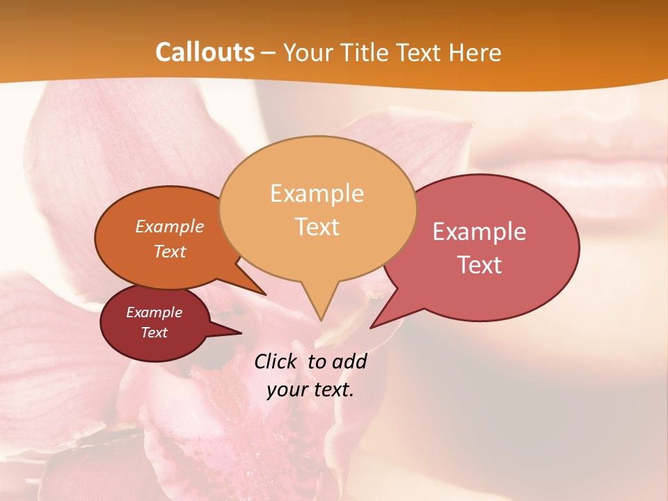 Aroma Pink Model PowerPoint Template