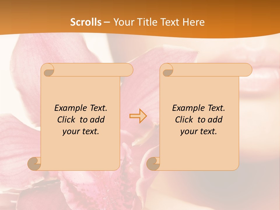Aroma Pink Model PowerPoint Template