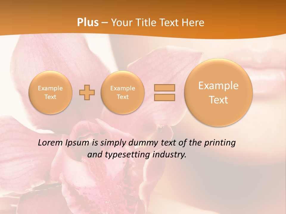 Aroma Pink Model PowerPoint Template