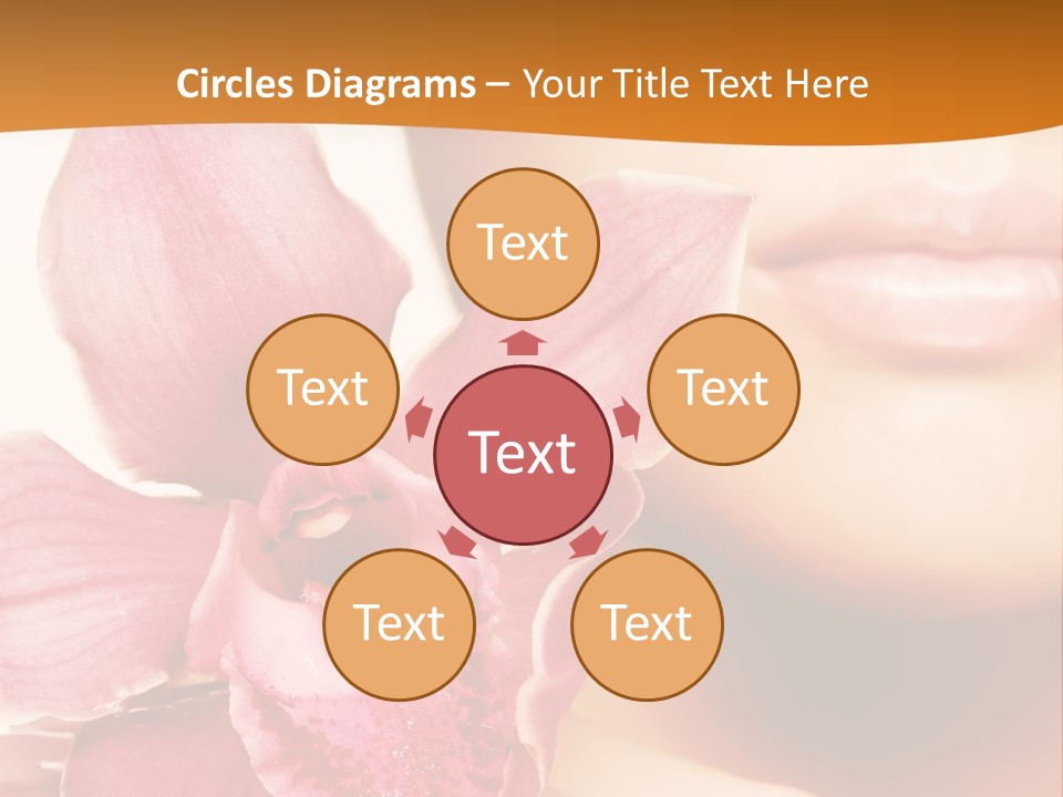 Aroma Pink Model PowerPoint Template