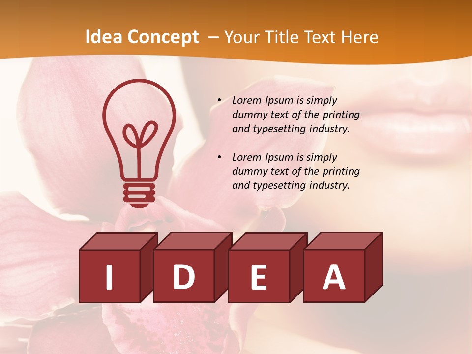 Aroma Pink Model PowerPoint Template