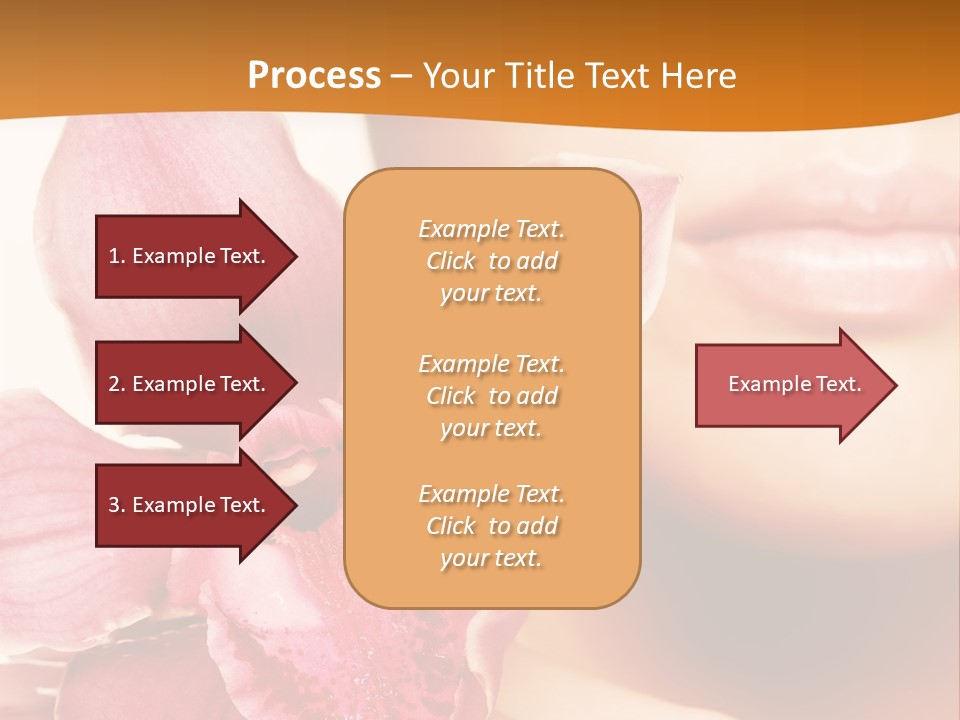 Aroma Pink Model PowerPoint Template