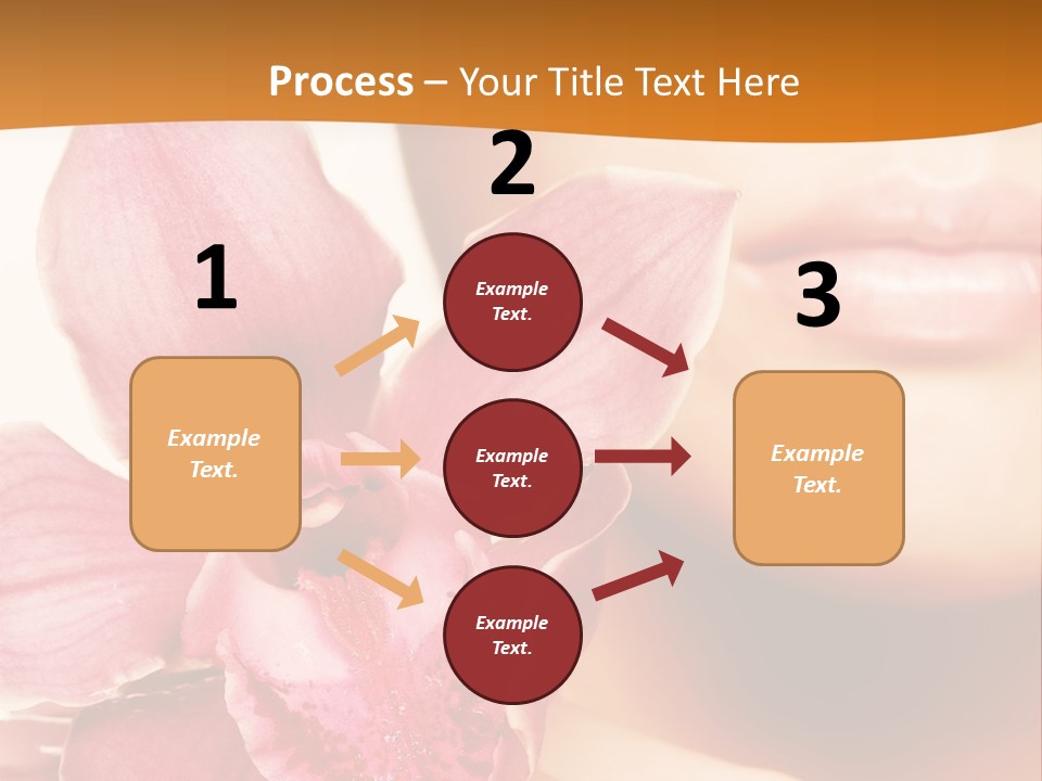 Aroma Pink Model PowerPoint Template