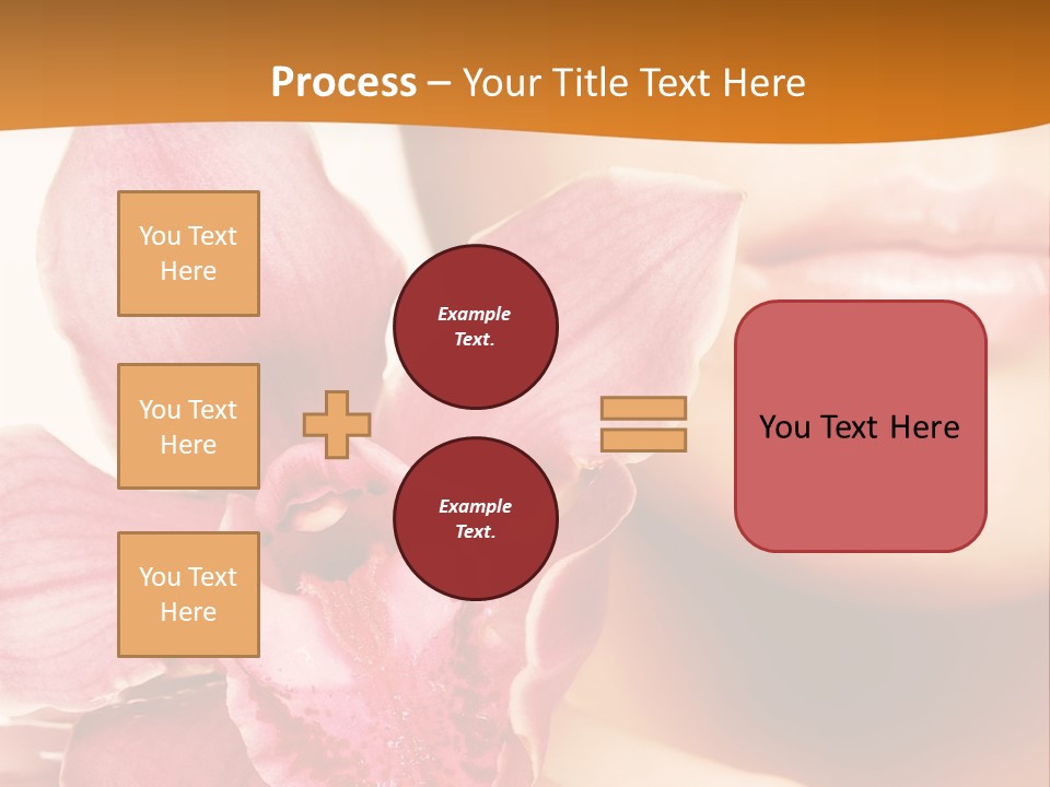 Aroma Pink Model PowerPoint Template