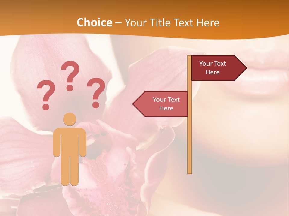 Aroma Pink Model PowerPoint Template