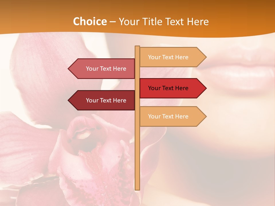 Aroma Pink Model PowerPoint Template