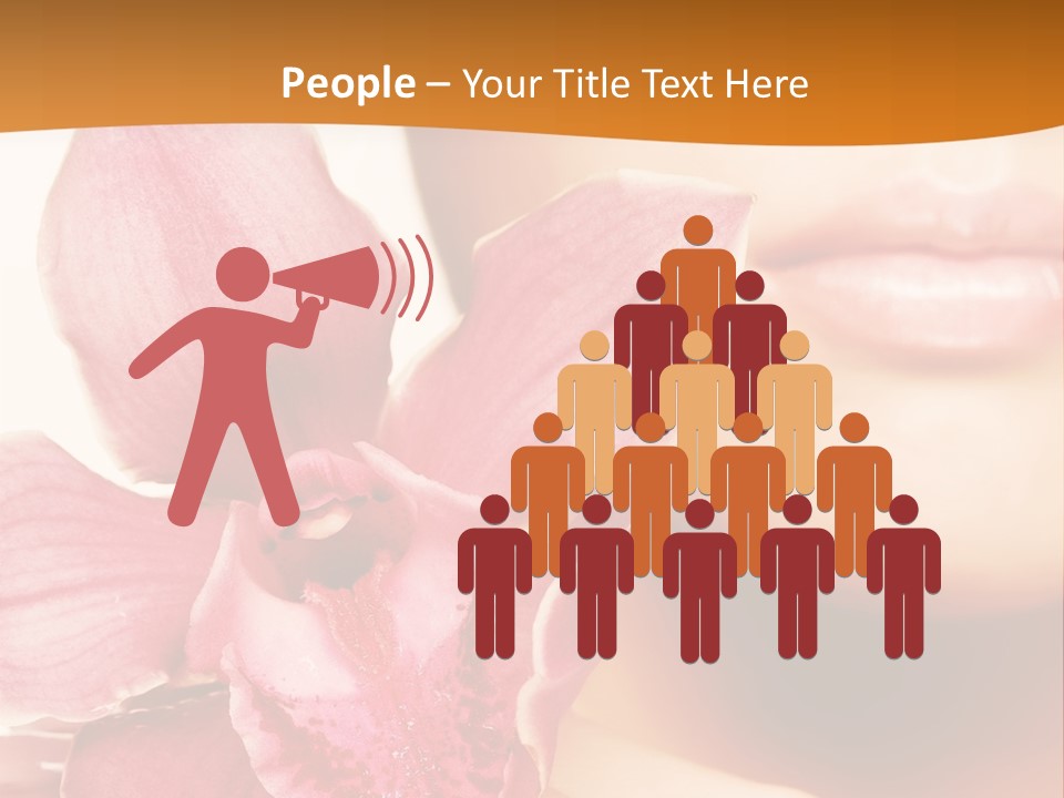 Aroma Pink Model PowerPoint Template