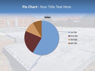 A House Being Built With A Lot Of Concrete PowerPoint Template
